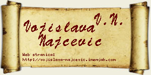 Vojislava Najčević vizit kartica